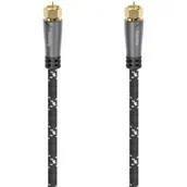 Kable - Hama Kabel antenowy Premium 120 dB 1.5 m Czarny > PIĄTY PRODUKT 99% - miniaturka - grafika 1