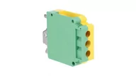 Rozdzielnie elektryczne - Złączka szynowa 1-torowa ZJU2-35PE 35mm2 żółto-zielona R34RR-07020000705 - miniaturka - grafika 1