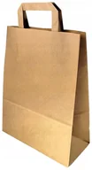 Akcesoria do pakowania - TORBA torebki PAPIEROWA brązowa 25x11x32cm -10szt - miniaturka - grafika 1