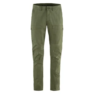 Męskie spodnie trekkingowe Fjallraven Abisko Hybrid Trousers laurel green - 46R - Odzież trekkingowa męska - miniaturka - grafika 1