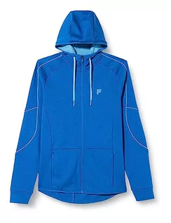 Kurtki męskie - FILA Roviogo Slim Fit Hood męska kurtka sportowa, Lapis Blue, L - grafika 1