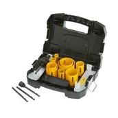 Otwornice - DeWalt DT90350-QZ zestaw otwornic bimetalowych uniwersalnych 13 elementów w walizce - miniaturka - grafika 1