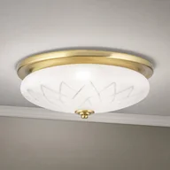 Lampy sufitowe - ORION Lampa sufitowa Porto, Ø 37 cm, kolor brązowy, szkło, E27 - miniaturka - grafika 1