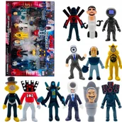 Figurki dla dzieci - Figurki Skibidi Toilet Titan TV MAN Cameraman Speakerman ROBLOX 12 sztuk - miniaturka - grafika 1