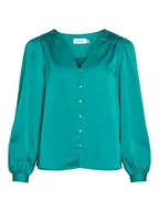 Bluzki damskie - Vila Damska różnorodność dekolt w serek L/S Shirt/SU-NOOS bluzka, Alhambra, 44, Alhambra, 44 - miniaturka - grafika 1