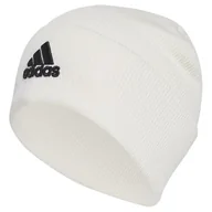 Czapki damskie - adidas Czapka beanie z logo unisex, Złamana biel/czarny, M - miniaturka - grafika 1