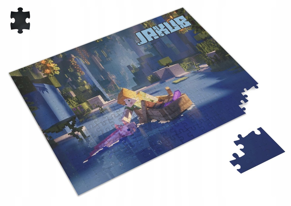 PUZZLE Minecraft Gra + IMIĘ Pudełko 252 el. #22
