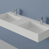 Umywalki - Bernstein Umywalka ścienna podwójna TWG231 122x45x15 cm - miniaturka - grafika 1