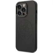 Etui i futerały do telefonów - Karl Lagerfeld  Obudowa dla telefonów komórkowych Leather Perforated Logo na Apple iPhone 14 Pro Max KLHCP14XFWHK Czarny - miniaturka - grafika 1