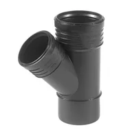Łączniki, trójniki, kształtki - Trójnik 160x160/45°, SITECH+ czarny - miniaturka - grafika 1