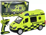 Zabawki zdalnie sterowane - Zdalnie Sterowany Żółty Ambulans Ze Światłami - miniaturka - grafika 1
