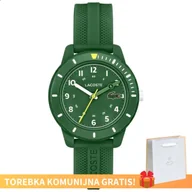 Zegarki damskie - Chłopięcy Zegarek Lacoste Mini Tennis 2030055 zielony - miniaturka - grafika 1