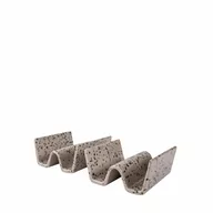Formy do ciast - Podstawki do taco, 2 szt., kamionka, 11,5 x 12 x 5,5 cm, szare kod: SF-5018333 + Sprawdź na SuperWnetrze.pl - miniaturka - grafika 1