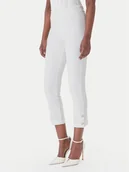 Spodnie damskie - Rinascimento Spodnie materiałowe CFC0128641003 Biały Slim Fit - miniaturka - grafika 1