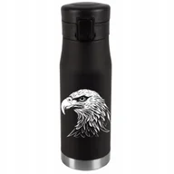 Kubki termiczne - Kubek Termiczny Personalizacja Prezent Imieniny Urodziny Srebrny ORZEŁ 018 - miniaturka - grafika 1