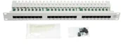 Panele krosownicze - Patch panel RACK 19 kat.5e 24p UTP z półką 1U czarny 0001-00015-89511 - miniaturka - grafika 1