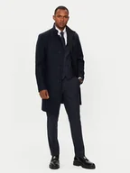 Płaszcze męskie - Hugo Płaszcz wełniany Mintra X2441 50528837 Granatowy Regular Fit - miniaturka - grafika 1