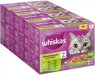 Zestaw Whiskas 1+ Adult, saszetki, 48 x 85 g - Pakiet mieszany w galarecie - Mokra karma dla kotów - miniaturka - grafika 1