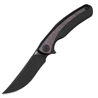 Noże - Nóż składany Bestech Sambac Black Titanium/Purple Haze Fat Carbon, Black PVD Magnacut by Ostap Hel (BT2402B) - miniaturka - grafika 1