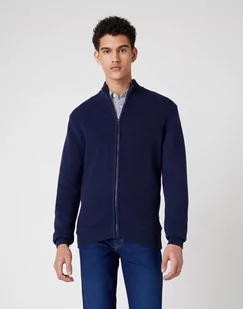 Męski Sweter Wrangler Full Zip Knit Navy W8B5Qo114-Xl - Swetry męskie - miniaturka - grafika 1
