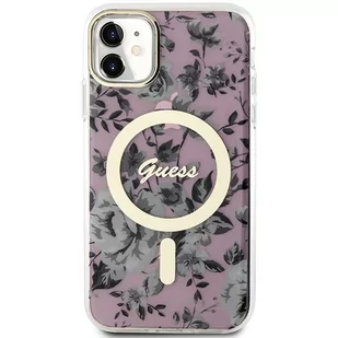 Guess GUHMN61HCFWSP iPhone 11 / Xr 6.1" różowy/pink hardcase Flower MagSafe - Etui i futerały do telefonów Guess GUHMN61HCFWSP iPhone 11 / Xr 6.1" różowy/pink hardcase Flower MagSafe - Etui i futerały do telefonów - miniaturka - grafika 3