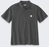 Koszulki męskie - Koszulka Carhartt Loose Polo Carbon - miniaturka - grafika 1
