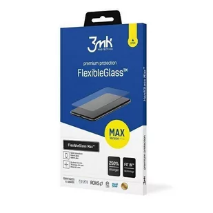 3mk Szkło hybrydowe FlexibleGlass Max Samsung Galaxy S21 czarne 3MK1479 - Szkła hartowane na telefon - miniaturka - grafika 1