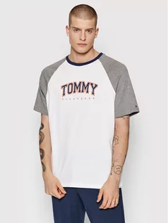 Koszulki męskie - Tommy Hilfiger T-Shirt Cn Ss Logo UM0UM02351 Biały Regular Fit - grafika 1