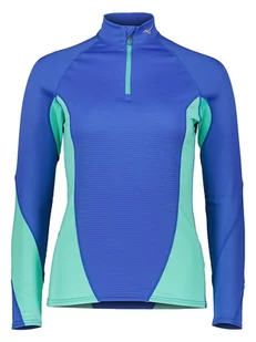 Mizuno Koszulka funkcyjna "V Body G1" w kolorze niebiesko-turkusowym - Koszulki sportowe damskie - miniaturka - grafika 1