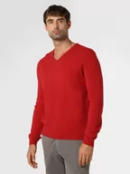 Swetry męskie - Andrew James - Sweter męski z czystego kaszmiru, czerwony - miniaturka - grafika 1