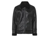 Kurtki męskie - LIVERGY® Kurtka męska w stylu ramoneski, z kożuchem (L (52/54), Czarny) - miniaturka - grafika 1