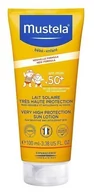 Balsamy i oliwki dla dzieci - Mustela Sun SPF50+ - mleczko przeciwsłoneczne do twarzy 40ml - miniaturka - grafika 1