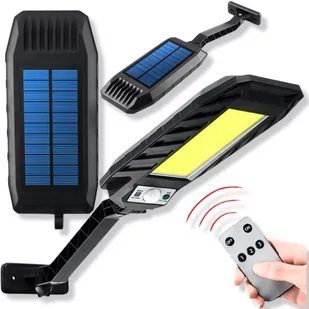 LAMPA SOLARNA ULICZNA LATARNIA COB 120LED UCHWYT - Lampy ogrodowe - miniaturka - grafika 1