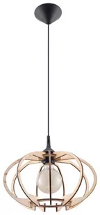 Sollux Lighting Lampa wisząca MANDELINO naturalne drewno - Lampy sufitowe - miniaturka - grafika 1
