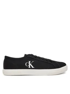 Calvin Klein Jeans Tenisówki Ess Vulc Low Cv Mg Wn YW0YW01762 Czarny - Trampki damskie - miniaturka - grafika 1