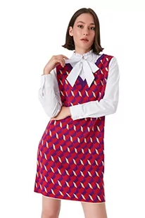 Trendyol Damska mini zmiana, regularna sukienka z dzianiny, Fioletowy, M - Sukienki - miniaturka - grafika 1