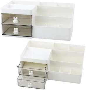 Funkcjonalny Organizer Na Biurko Przybory Kosmetyki Przegrody Szuflady - Przyborniki na biurko - miniaturka - grafika 1