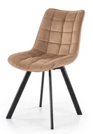 Krzesła - Komplet beżowych krzeseł pikowanych 4 szt. E5-H01 - miniaturka - grafika 1