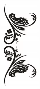 Naklejka na ścianę motyl kwiaty dekor Ornament 150, 100x40 cm - Naklejki na ścianę - miniaturka - grafika 1