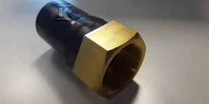 Adapter mosiądz elektroopór GW 63X2" SDR11, woda-gaz - Łączniki, trójniki, kształtki - miniaturka - grafika 1