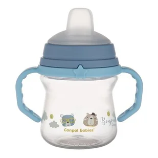 Kubek niekapek z silikonowym ustnikiem Bonjour Paris 150ml Blue - Kubki dla dzieci - miniaturka - grafika 1