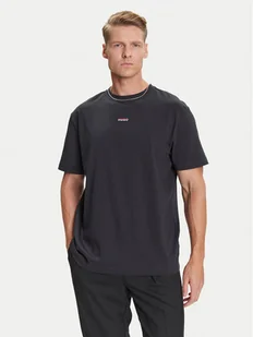 HUGO T-Shirt Split Logo 50544185 Czarny Relaxed Fit - Koszulki męskie - miniaturka - grafika 1