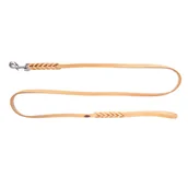 Smycze dla psów - Dingo Smycz Zaplatana Skóra Soft 0,8x230CM - miniaturka - grafika 1