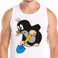 Koszulki męskie - 0449 Tank Top Koszulka Krecik Sąsiedzi Rumcajs M - miniaturka - grafika 1