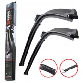 Wycieraczki samochodowe - Wycieraczki Płaskie Zestaw Komplet Przód - miniaturka - grafika 1