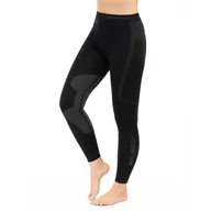 Bielizna sportowa damska - Damskie legginsy termoaktywne Brubeck DRY LE13260 black/graphite - L - miniaturka - grafika 1