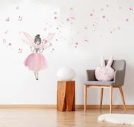 Naklejki na ścianę - Naklejka wróżka z motylkami - miniaturka - grafika 1