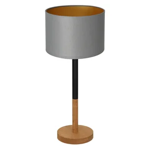Luminex Table lamps 3826 lampa stołowa lampka 1x60W E27 czarny/szary/naturalny/złoty - Lampy stojące - miniaturka - grafika 1