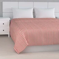 Narzuty - Dekoria Narzuta pikowana w pasy czerwono białe pasy 1,5cm) szer.170 × dł.210 cm Quadro 505-136-17 - miniaturka - grafika 1