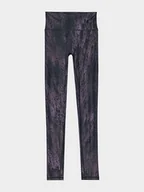 Spodnie sportowe damskie - 4F Legginsy sportowe w kolorze jasnoróżowo-antracytowym - miniaturka - grafika 1
